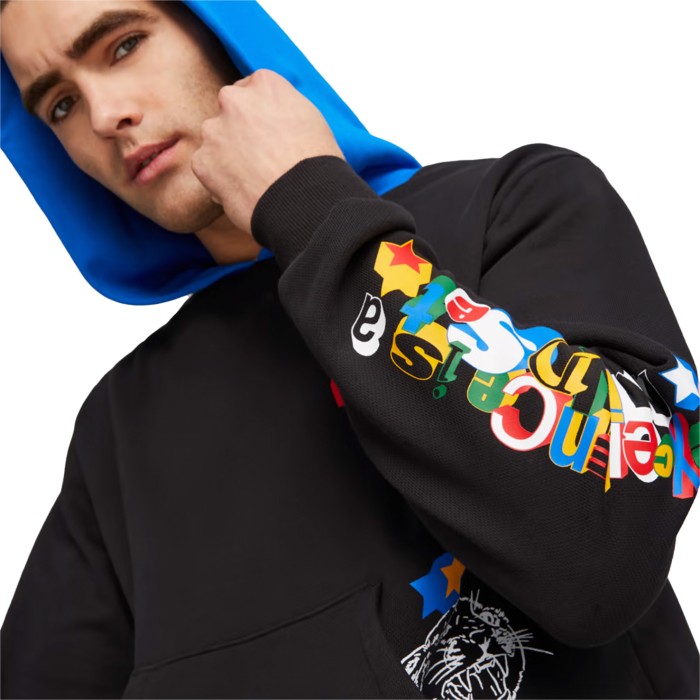 толстовка trash talk hoodie 1 puma black PM62206701 фотография