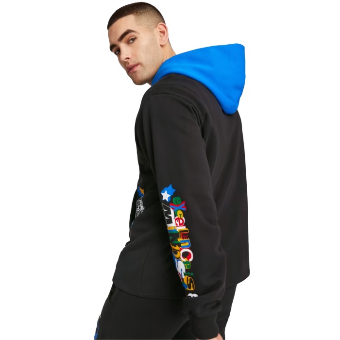 толстовка trash talk hoodie 1 puma black от бренда puma вид слева