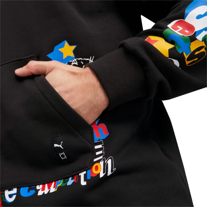 толстовка trash talk hoodie 1 puma black по цене 6993 руб вид справа