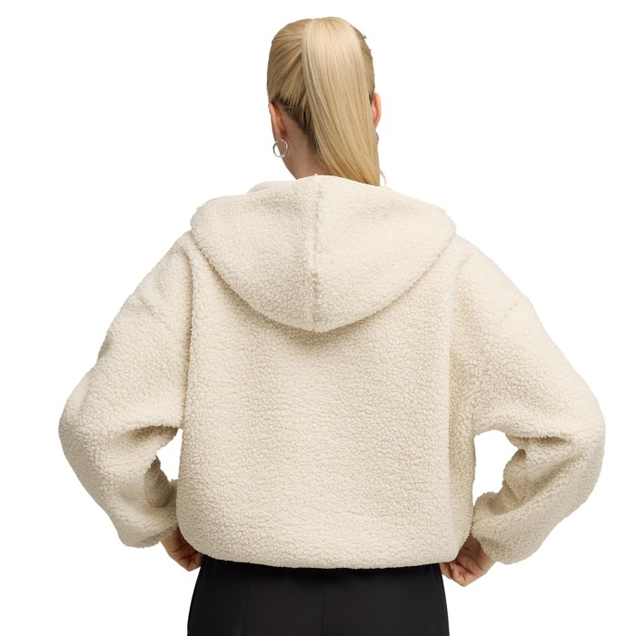 толстовка wardrobe ess oversized polar fleece hoodie от бренда puma вид слева