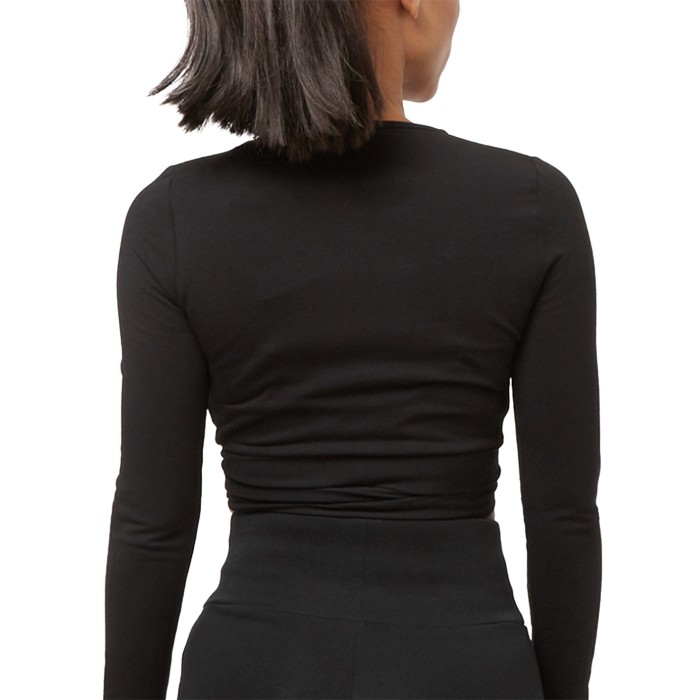 топ chest signature essential short laced ls от бренда karl kani вид слева