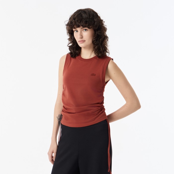 топ женский топ lacoste из эластичного хлопка TF0508AFS фотография