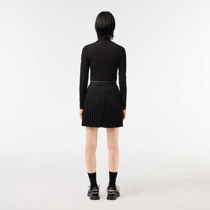 юбка женская плиссированная юбка с эластичным поясом от бренда lacoste вид слева