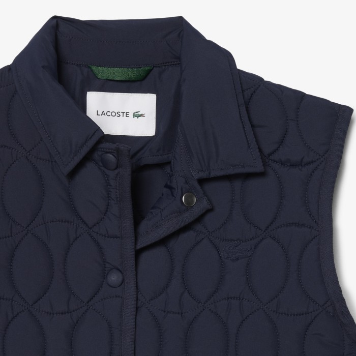 жилетка женская куртка lacoste - качественный продукт вид сбоку