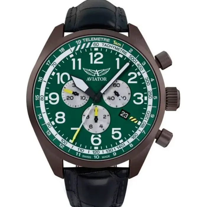 швейцарские наручные мужские часы . коллекция airacobra p45 chrono V.2.25.7.171.4 фотография