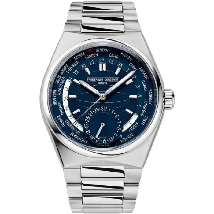 швейцарские наручные мужские часы . коллекция highlife worldtimer manufacture FC-718N4NH6B фотография