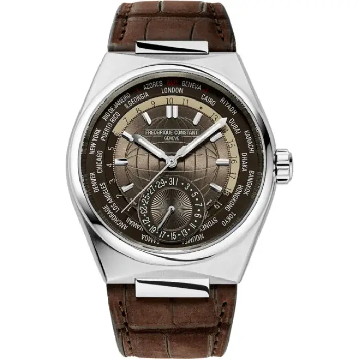 швейцарские наручные мужские часы . коллекция highlife worldtimer manufacture FC-718C4NH6B фотография