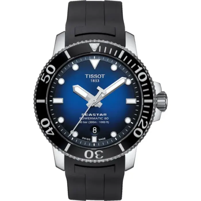 швейцарские наручные мужские часы . коллекция seastar 1000 powermatic 80 T120.407.17.041.00 фотография