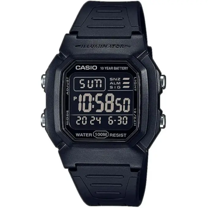 японские наручные мужские часы . коллекция digital W-800H-1BVES фотография