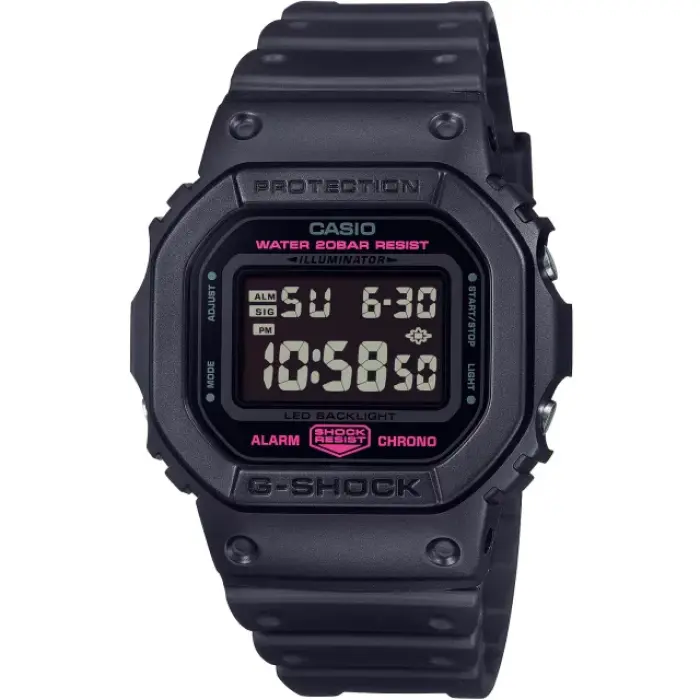 японские наручные мужские часы . коллекция g-shock DW-5600PK-1 фотография