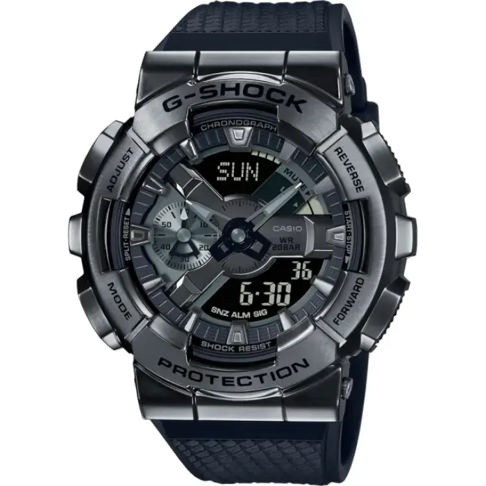 японские наручные мужские часы . коллекция g-shock GM-110BB-1A фотография