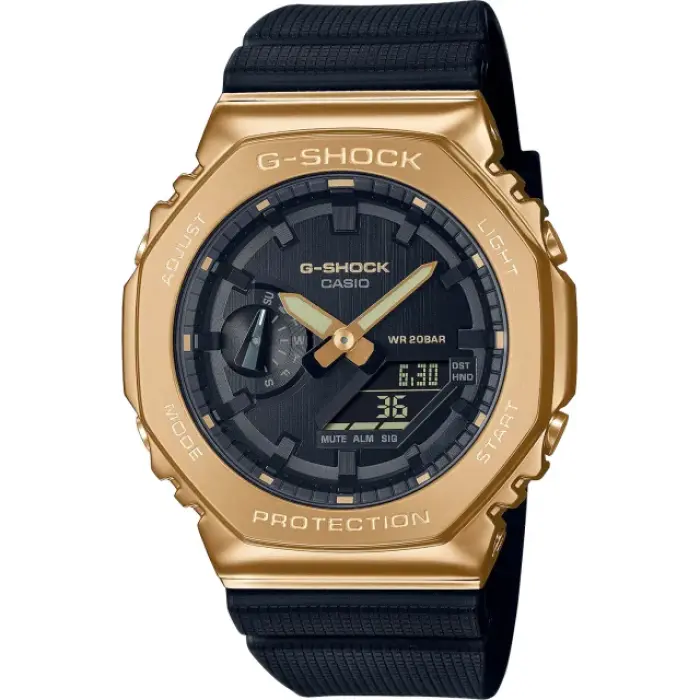 японские наручные мужские часы . коллекция g-shock GM-2100G-1A9 фотография