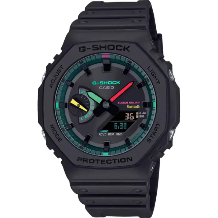 японские наручные мужские часы . коллекция g-shock GA-B2100MF-1A фотография