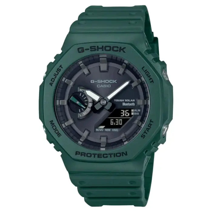японские наручные мужские часы . коллекция g-shock GA-B2100-3A фотография
