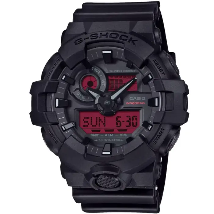 японские наручные мужские часы . коллекция g-shock GA-700BBR-1A фотография