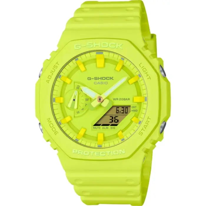 японские наручные мужские часы . коллекция g-shock GA-2100-9A9 фотография
