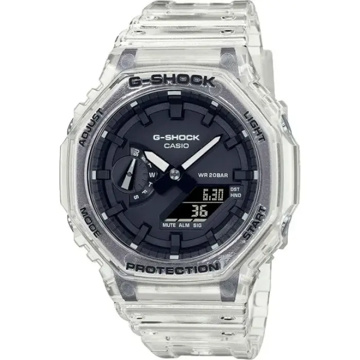 японские наручные мужские часы . коллекция g-shock GA-2100SKE-7AER фотография