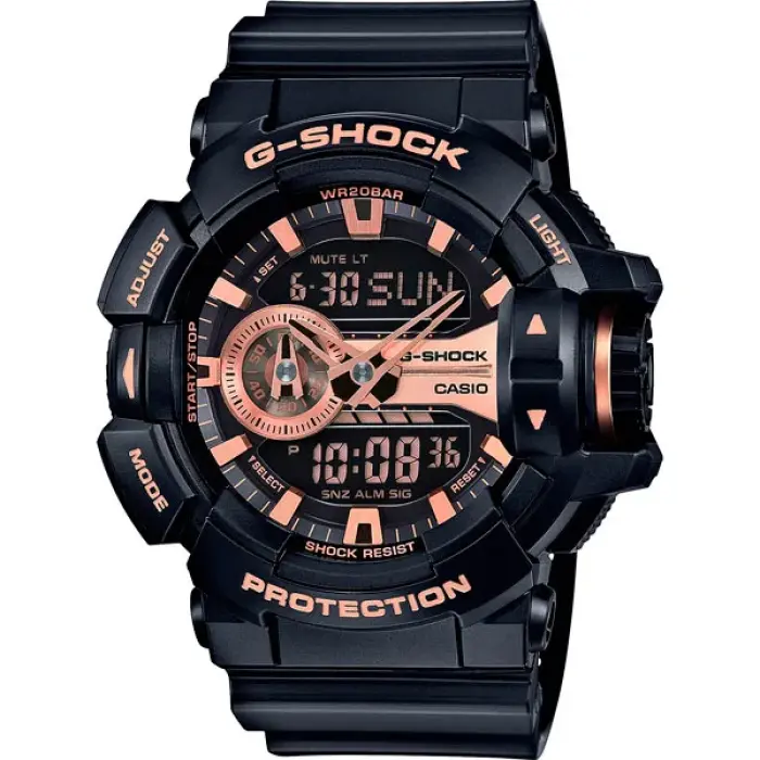 японские наручные мужские часы . коллекция g-shock GA-400GB-1A4 фотография