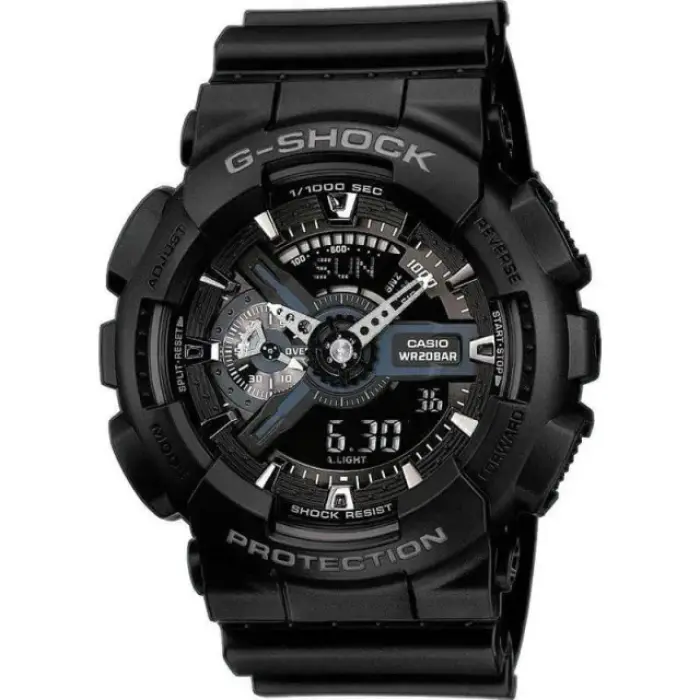 японские наручные мужские часы . коллекция g-shock GA-110-1B фотография