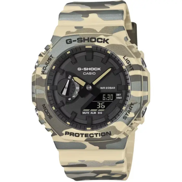 японские наручные мужские часы . коллекция g-shock GA-2100CM-5A фотография