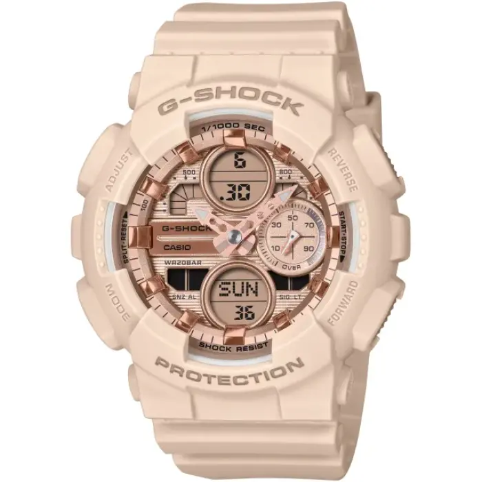 японские наручные мужские часы . коллекция g-shock GMA-S140PG-4A фотография