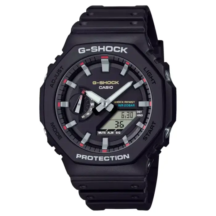 японские наручные мужские часы . коллекция g-shock GA-2100RL-1A фотография