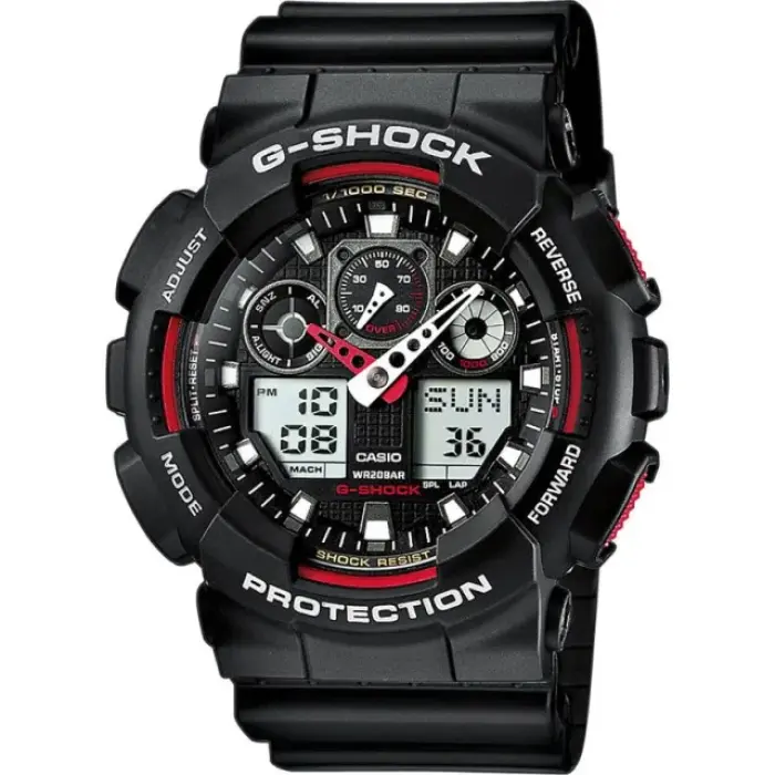 японские наручные мужские часы . коллекция g-shock GA-100-1A4 фотография