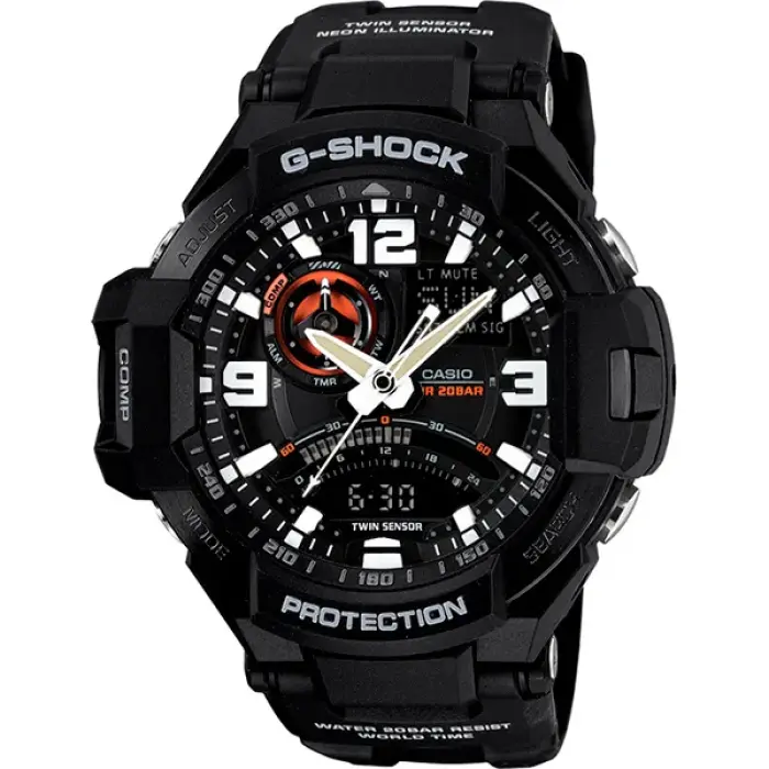 японские наручные мужские часы . коллекция g-shock GA-1000-1A фотография