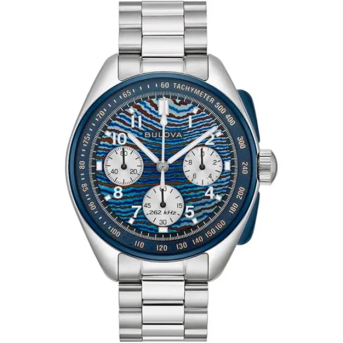 японские наручные мужские часы . коллекция lunar pilot chronograph 98A329 фотография