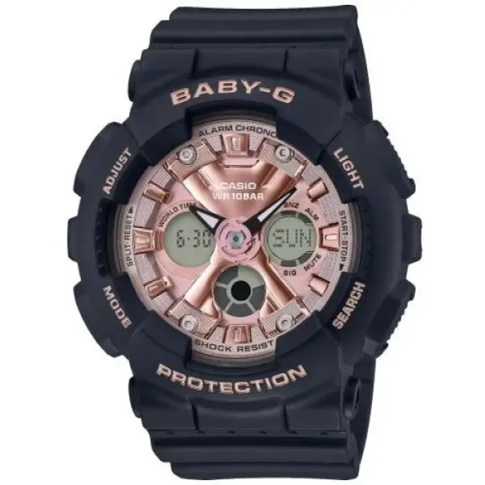японские наручные женские часы . коллекция baby-g BA-130-1A4ER фотография