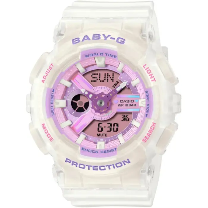 японские наручные женские часы . коллекция baby-g BA-110PS-7A фотография