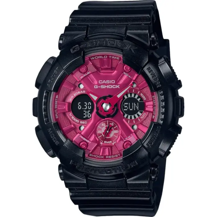 японские наручные женские часы . коллекция g-shock GMA-S120RB-1A фотография