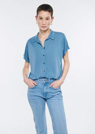 блуза short sleeve top mavi фотография