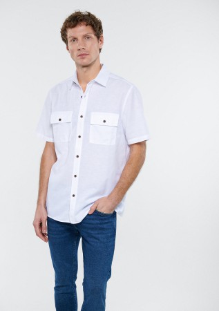 рубашка short sleeve shirt mavi фотография