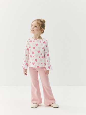 брюки клеш из велюра "розовый зефир" - одежда, обувь и аксессуары для дошкольников велюровые 