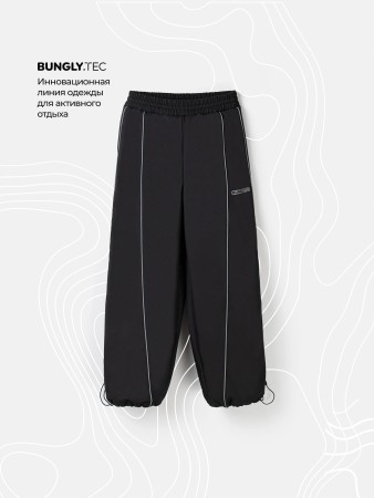 брюки парашюты softshell "уголь" bungly tec 7+ - одежда, обувь и аксессуары для подростков черные 