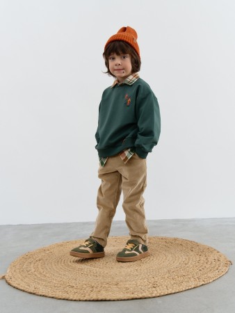 брюки вельветовые "имбирь" - джинсы и брюки для дошкольников