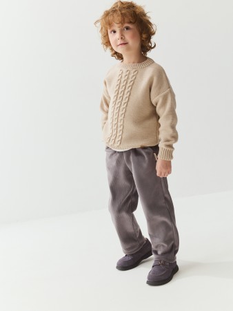 брюки вельветовые "маренго" утепленные - одежда для малышей для малышей 