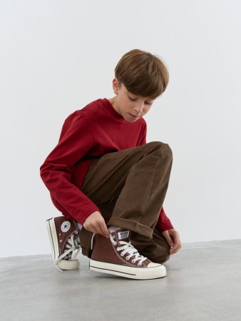 брюки вельветовые "трюфель" 7+ - детская одежда, обувь и аксессуары для подростков 