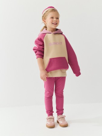 худи колор блок "ультрафиолет" утепленное - детские толстовки и свитшоты bungly 