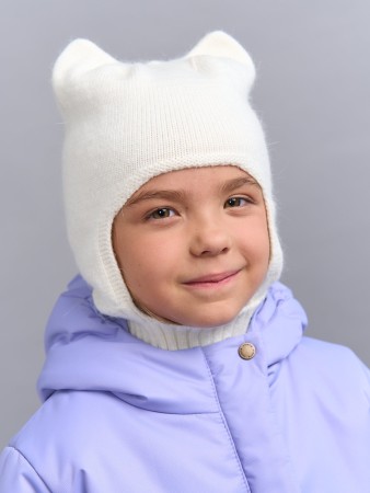 капор из ангоры "молоко" - одежда, обувь и аксессуары для малышей российские 