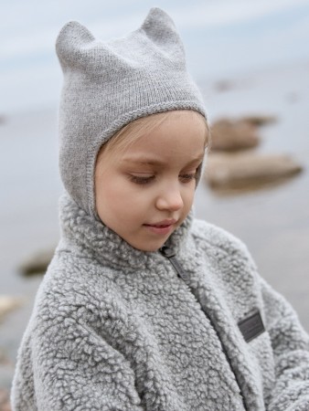 капор из ангоры "пепел" - одежда, обувь и аксессуары для малышей российские 