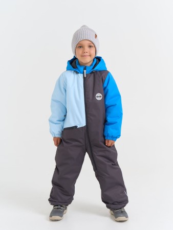 комбинезон демисезонный колор блок "гранит" фотография