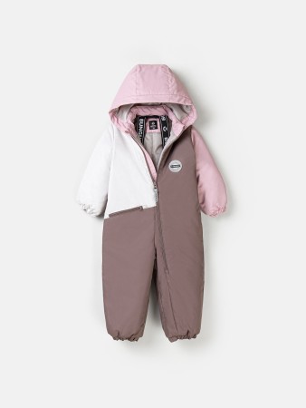 комбинезон демисезонный колор блок "мокко" фотография