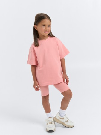 комплект футболка оверсайз и велосипедки "роза" - детская одежда, обувь и аксессуары для всех возрастов