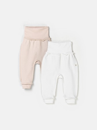 комплект ползунков с наружными швами "сливки/крем-брюле" 0+ фотография