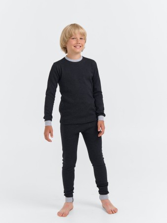 комплект термобелья "черный меланж" для мальчиков 7+ - одежда, обувь и аксессуары для подростков меланж 