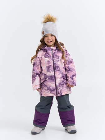 костюм зимний "розовый лед" - одежда для малышей розовая 