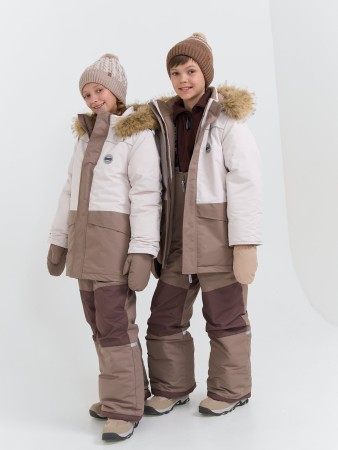 костюм зимний с системой роста "какао" 7+ - детские костюмы какао 