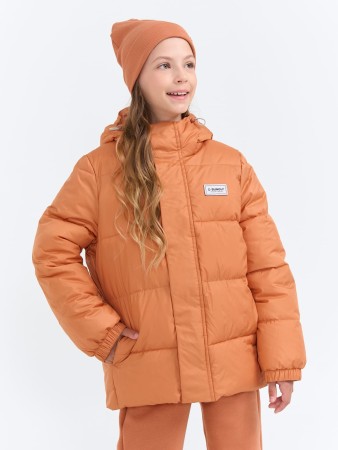 куртка демисезонная дутая "кремовый абрикос" 7+ - куртки российские 